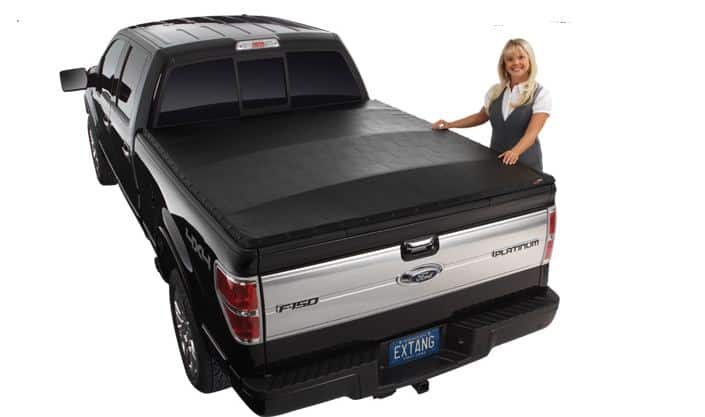 NOVISauto Laderaumabdeckung Plane mit Knöpfen BLACKMAX - EXR19-6,4