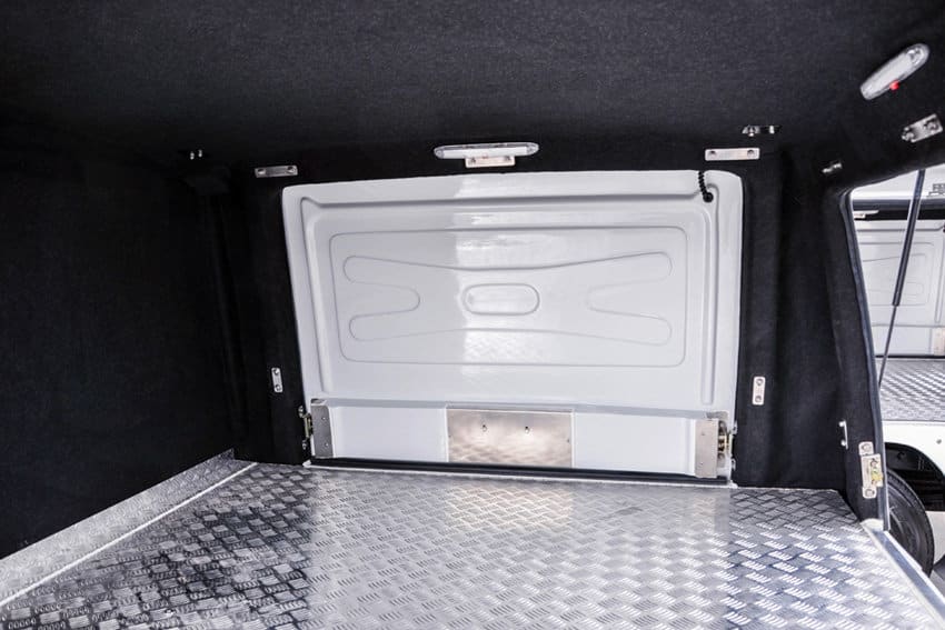 CARRYBOY Pickup Kofferaufbau Innenansicht Flügeltür maximales Volumen