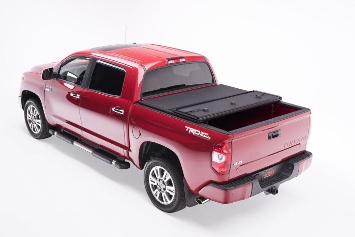 NOVISauto Laderaumabdeckung Trifold zum Falten Überkante Toyota Tundra einfacher Einbau ohne Bohren dicht