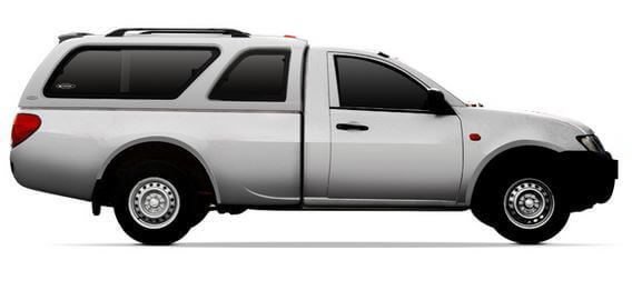 CARRYBOY Hardtop mit Schiebefenster Mitsubishi L200 Einzelkabine 2005-2015 passgenau und garantierte Ersatzteilversorgung
