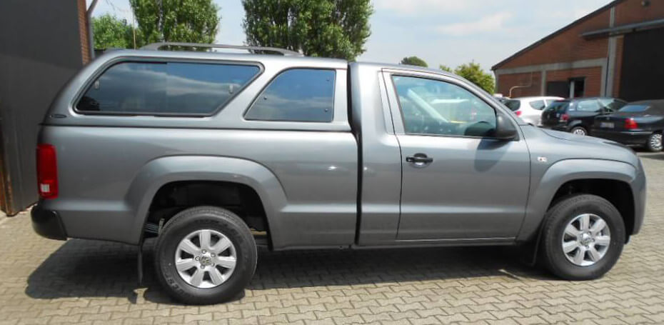 CARRYBOY Hardtop 560 mit seitlichen Schiebefenster für VW Amarok Einzelkabine Singlecab Amarok Dach