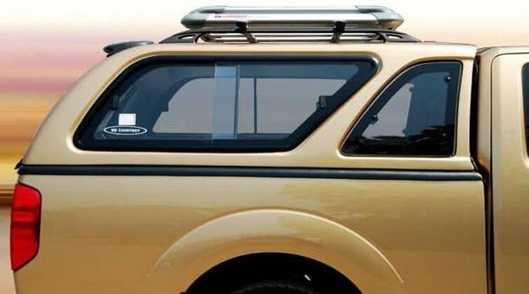 CARRYBOY Hardtop Nissan Navara D40 Kingcab_Extrakabine  seitliche Schiebefenster und Lüftungsfenster