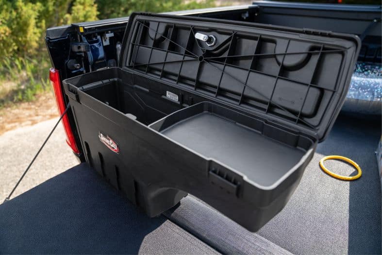 NOVISauto CARRYBOY Pickup Ladeflächen Werkzeugbox Staubox schwenkbar Jeep Gladiator kleine Ablage